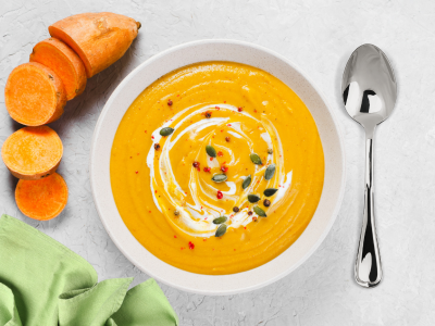 Glutensiz, tatlı patatesli ve kerevizli çorba tarifi