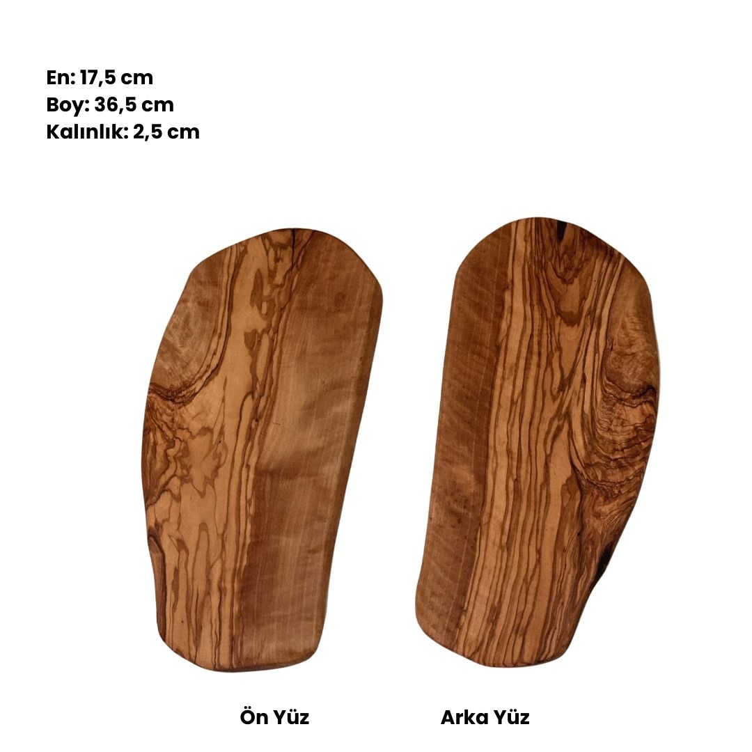 Zeytinseli%20Ahşap%20Kesme%20Tahtası%2017,5x36,2%20cm