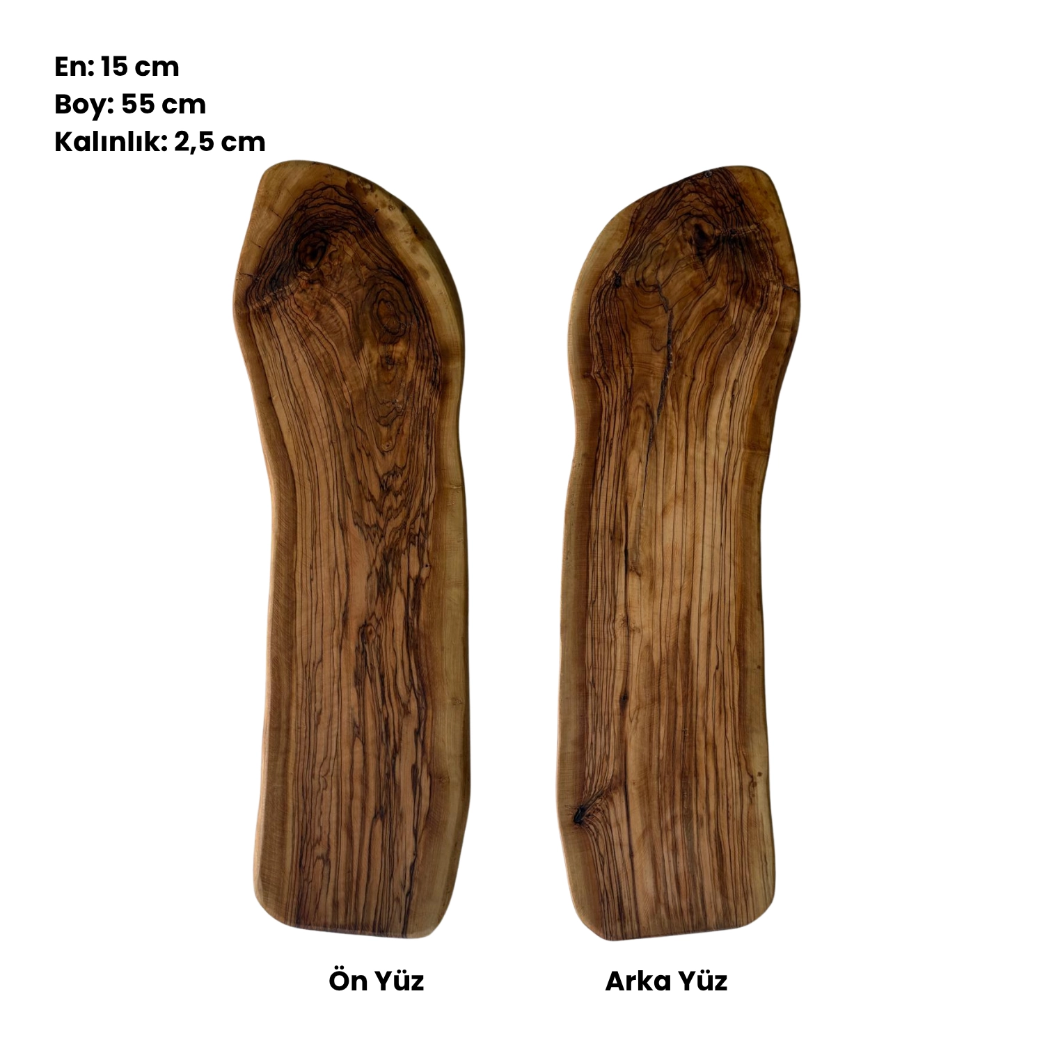 Zeytinseli Ahşap Kesme Tahtası 15X55X2,5 cm