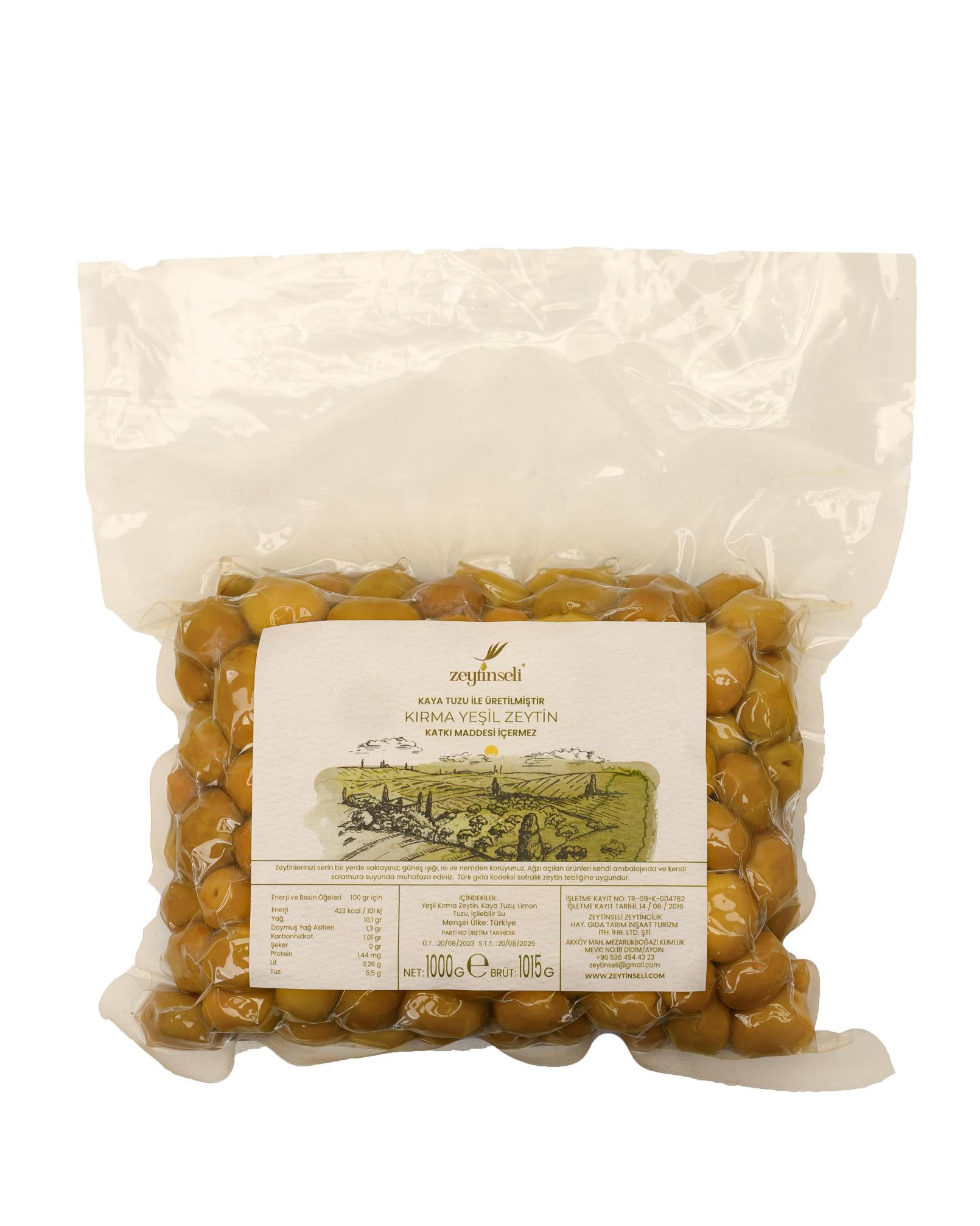 Zeytinseli%20Vakumlu%20Yeşil%20Kırma%20Zeytin%201%20kg
