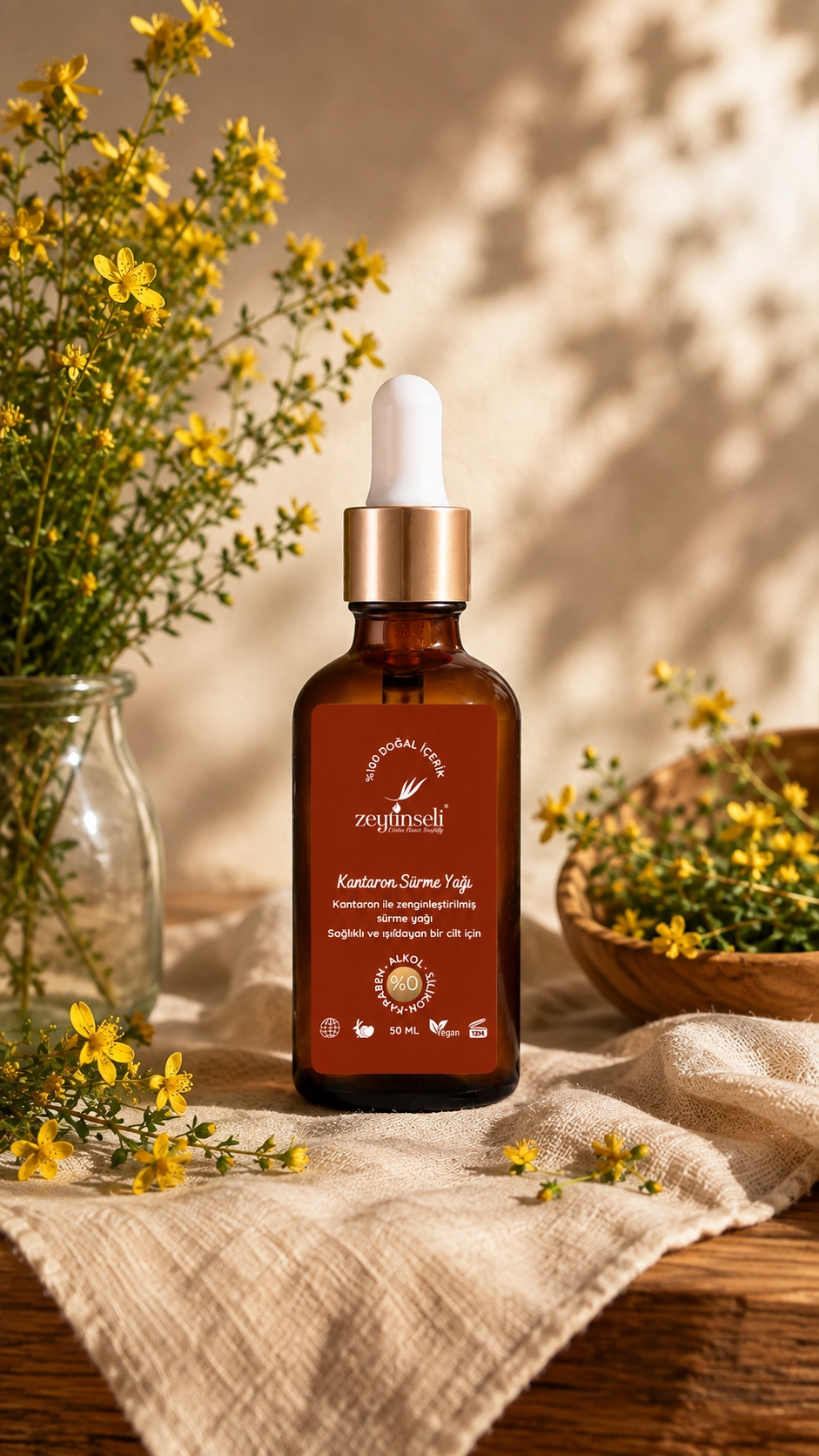 Zeytinseli Kantaron Sürme Yağı 50 ml