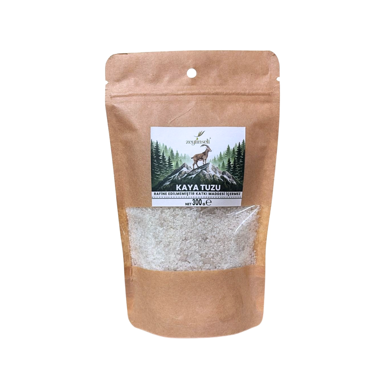 Zeytinseli Doğal Kristal Kaya Tuzu 300 gr