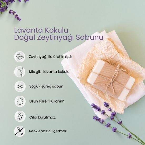 Zeytinseli Lavanta Kokulu Zeytinyağı Sabunu 100 gr