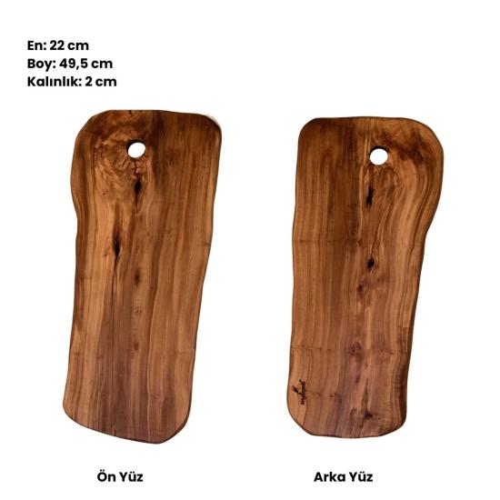 Zeytinseli Ahşap Kesme Tahtası 22X49,5 cm