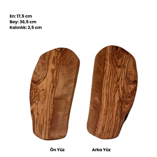 Zeytinseli Ahşap Kesme Tahtası 17x36