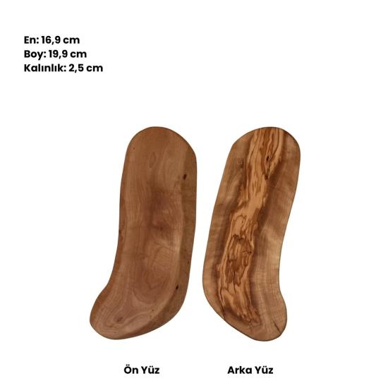 Zeytinseli Ahşap Kesme Tahtası 16,9x19,9 cm