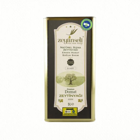 Zeytinseli Organik Domat Zeytinyağı 5 lt