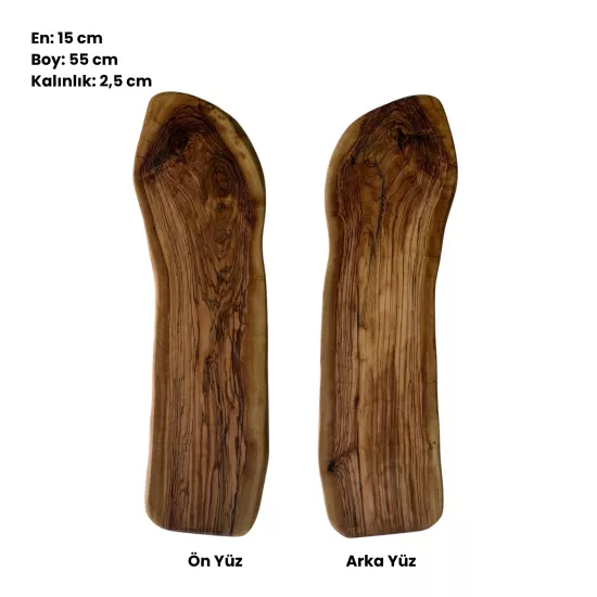 Zeytinseli Ahşap Kesme Tahtası 15X55X2,5 cm