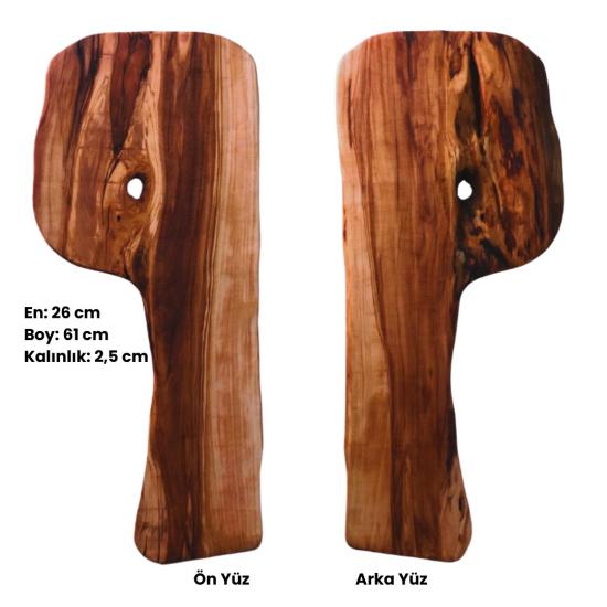 Zeytinseli Ahşap Kesme Tahtası 26x61 cm