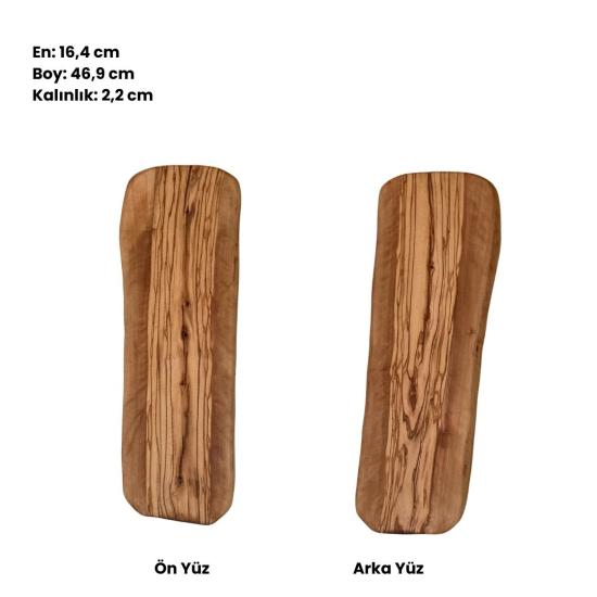 Zeytinseli Ahşap Kesme Tahtası 16,4x46,9 cm