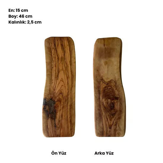 Zeytinseli Ahşap Kesme Tahtası 15X55X2,5 cm