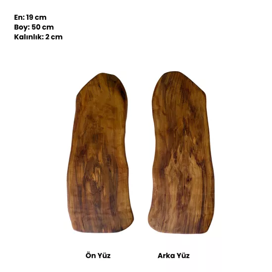 Zeytinseli Ahşap Kesme Tahtası 19X50X2 cm