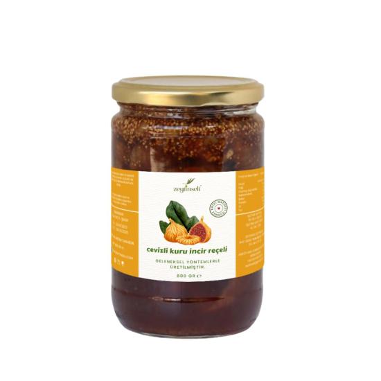 Zeytinseli Kuru İncir Reçeli Cevizli 800 gr