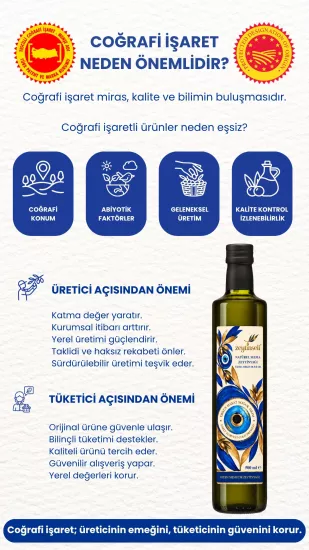 Zeytinseli Aydın Memecik Zeytinyağı Coğrafi İşaretli 0,5 lt