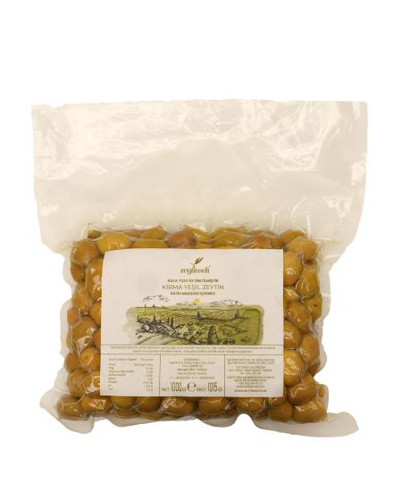 Zeytinseli Vakumlu Yeşil Kırma Zeytin