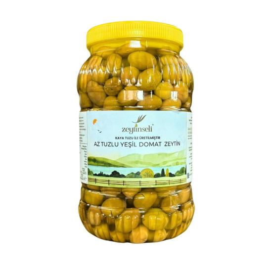 Az Tuzlu Domat Yeşil Kırma Zeytin