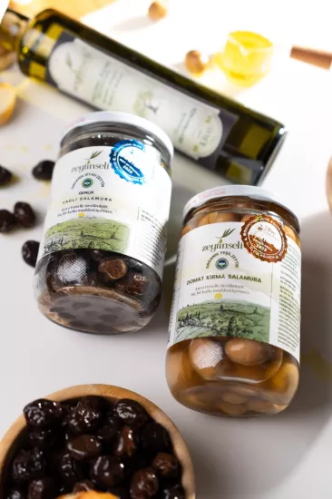 Zeytinseli Organik Domat Kırma Yeşil zeytin