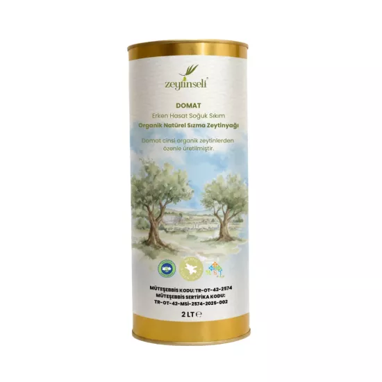Zeytinseli Organik Domat Zeytinyağı 2 lt