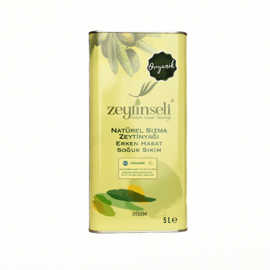 Zeytinseli Organik Natürel Sızma Zeytinyağı 5 LT