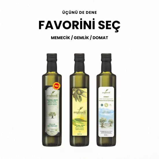 Zeytinseli Favorini Seç Zeytinyağı Seti