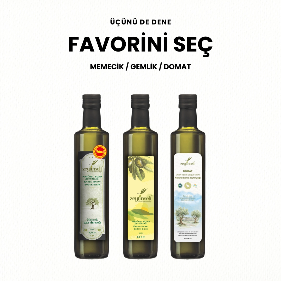 Zeytinseli Favorini Seç Zeytinyağı Seti
